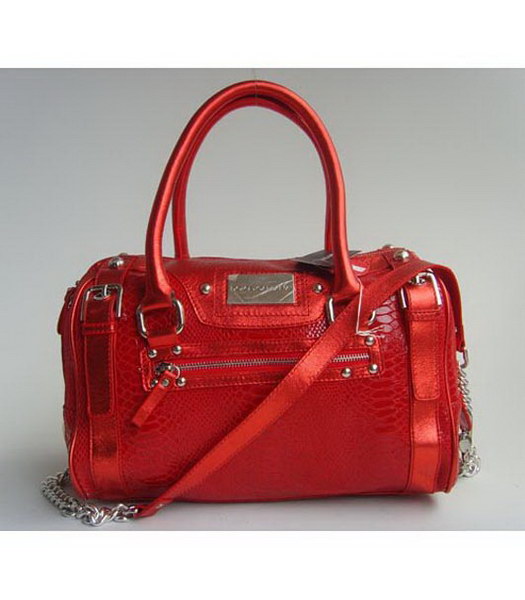 D & G Easy Way Bowler_Red Snake Pelle